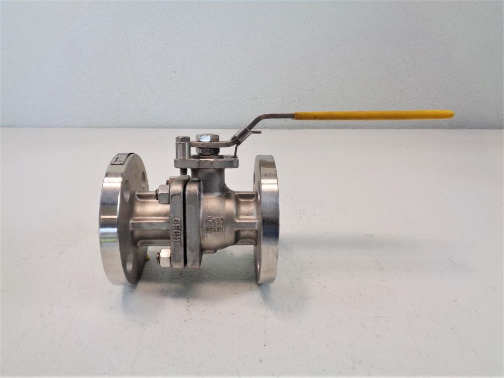 Flow-Tek 1" 150# CF8M 2-Piece Flanged Ball Valve F15-1